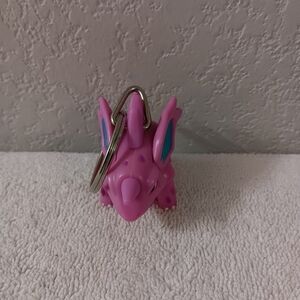 Cute Pink Keychain Accessory